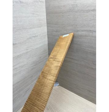 Клён Волнистый Печеный 180 гр заготовка накладки для бас-гитары Радиал АА Волна ААА 9х95-68х690 мм-18