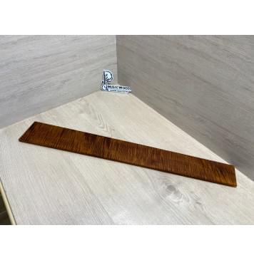 Клён Волнистый Печеный 180 гр заготовка накладки для бас-гитары Радиал АА Волна ААА 9х95-68х690 мм-23