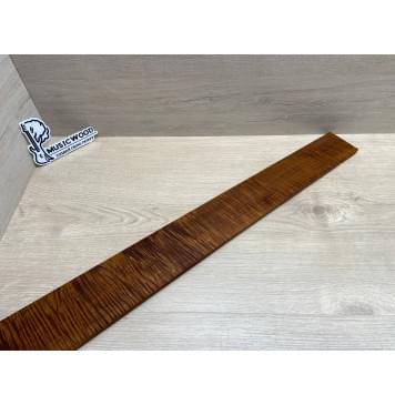 Клён Волнистый Печеный 180 гр заготовка накладки для бас-гитары Радиал АА Волна ААА 9х95-68х690 мм-22