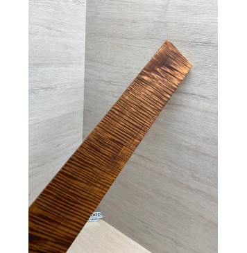 Клён Волнистый Печеный 180 гр заготовка накладки для бас-гитары Радиал АА Волна ААА 9х95-68х690 мм-20