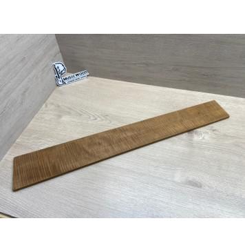 Клён Волнистый Печеный 180 гр заготовка накладки для бас-гитары Радиал АА Волна ААА 9.5х103-80х692 мм-2