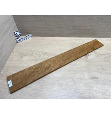 Клён Волнистый Печеный 180 гр заготовка накладки для бас-гитары Радиал АА Волна ААА 9.5х103-80х692 мм-6