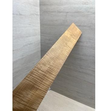 Клён Волнистый Печеный 180 гр заготовка накладки для бас-гитары Радиал АА Волна ААА 9.5х103-80х692 мм-7