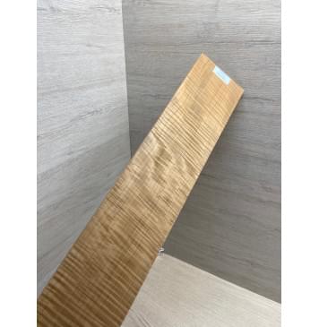 Клён Волнистый Печеный 180 гр заготовка накладки для бас-гитары Радиал АА Волна ААА 9.5х103-80х692 мм-10