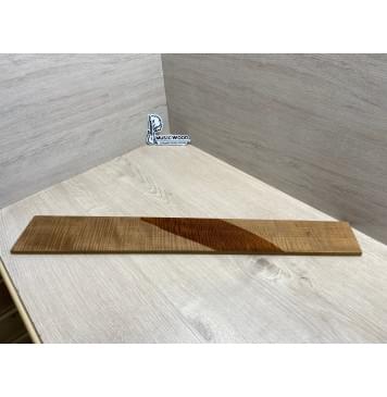 Клён Волнистый Печеный 180 гр заготовка накладки для бас-гитары Радиал АА Волна ААА 9.5х103-80х692 мм-15