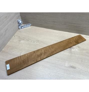 Клён Волнистый Печеный 180 гр заготовка накладки для бас-гитары Радиал АА Волна ААА 9.5х102-80х692 мм-12