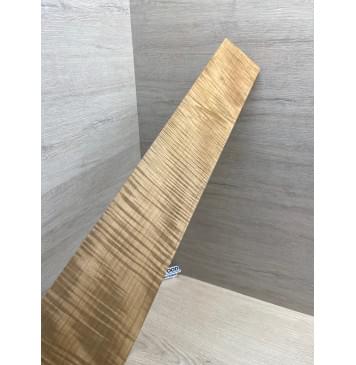 Клён Волнистый Печеный 180 гр заготовка накладки для бас-гитары Радиал АА Волна ААА 9.5х102-80х692 мм-7