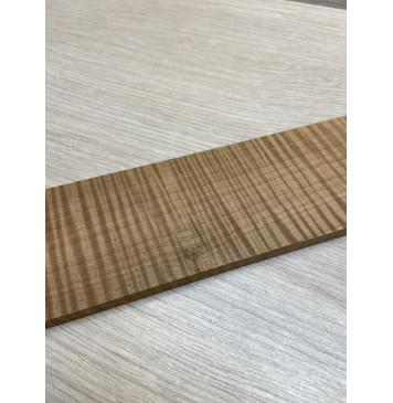 Клён Волнистый Печёный 180 гр заготовка накладки для электрогитары Радиал АА Волна ААА 8.5х70-59х535 мм-3