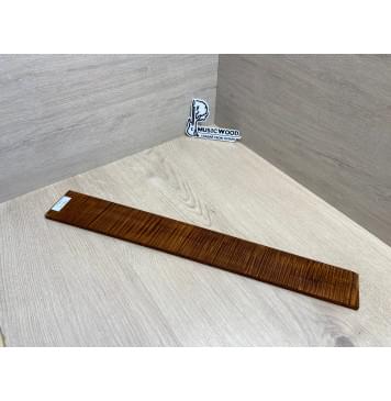 Клён Волнистый Печёный 180 гр заготовка накладки для электрогитары Радиал АА Волна ААА 8.5х70-59х535 мм-16