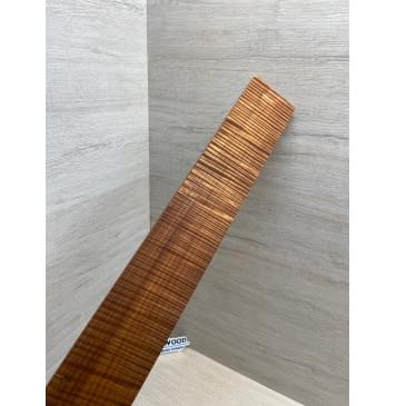 Клён Волнистый Печёный 180 гр заготовка накладки для электрогитары Радиал АА Волна ААА 8.5х70-59х535 мм-14