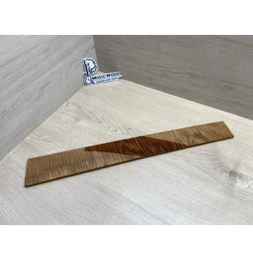 Клён Волнистый Печёный 180 гр заготовка накладки для электрогитары Радиал АА Волна ААА 8.5х75-57х550 мм-17