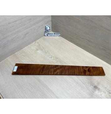 Клён Волнистый Печёный 180 гр заготовка накладки для электрогитары Радиал АА Волна ААА 8.5х75-57х550 мм-18