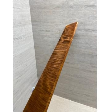 Клён Волнистый Печёный 180 гр заготовка накладки для электрогитары Радиал АА Волна ААА 8.5х75-57х550 мм-9