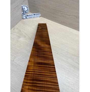 Клён Волнистый Печёный 180 гр заготовка накладки для электрогитары Радиал АА Волна ААА 8.5х75-57х550 мм-6