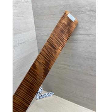 Клён Волнистый Печёный 180 гр заготовка накладки для электрогитары Радиал АА Волна ААА 8.5х75-57х550 мм-0