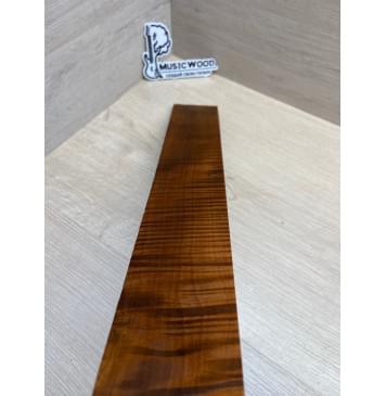 Клён Волнистый Печёный 180 гр заготовка накладки для электрогитары Радиал АА Волна ААА 8.5х75-57х550 мм-5