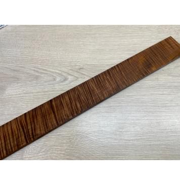 Клён Волнистый Печёный 180 гр заготовка накладки для электрогитары Радиал АА Волна ААА 9.7х50х420 мм-15