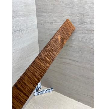 Клён Волнистый Печёный 180 гр заготовка накладки для электрогитары Радиал АА Волна ААА 9.7х50х420 мм-9