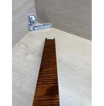 Клён Волнистый Печёный 180 гр заготовка накладки для электрогитары Радиал АА Волна ААА 9.7х50х420 мм-10
