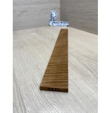 Клён Волнистый Печёный 180 гр заготовка накладки для электрогитары Радиал АА Волна ААА 8.6х50-40х410 мм-2