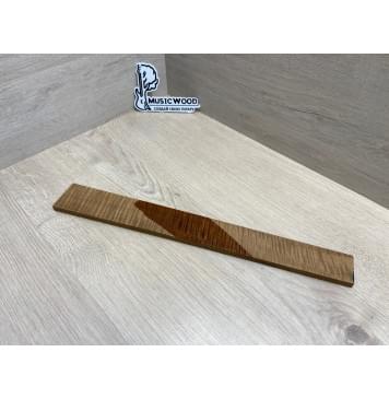 Клён Волнистый Печёный 180 гр заготовка накладки для электрогитары Радиал АА Волна ААА 8.6х50-40х410 мм-10