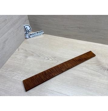 Клён Волнистый Печёный 180 гр заготовка накладки для электрогитары Радиал АА Волна ААА 8.6х50-40х410 мм-12