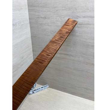 Клён Волнистый Печёный 180 гр заготовка накладки для электрогитары Радиал АА Волна ААА 8.6х50-40х410 мм-6