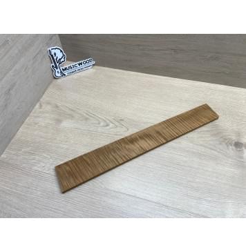 Клён Волнистый Печёный 180 гр заготовка накладки для электрогитары Радиал АА Волна ААА 9х60-50х415 мм-3