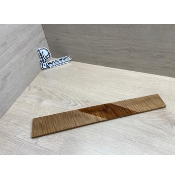 Клён Волнистый Печёный 180 гр заготовка накладки для электрогитары Радиал АА Волна ААА 9х60-50х415 мм-6