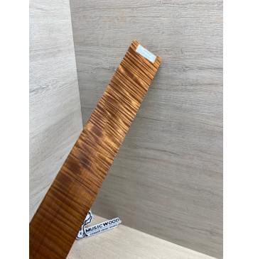 Клён Волнистый Печёный 180 гр заготовка накладки для электрогитары Радиал АА Волна ААА 9х60-50х415 мм-11