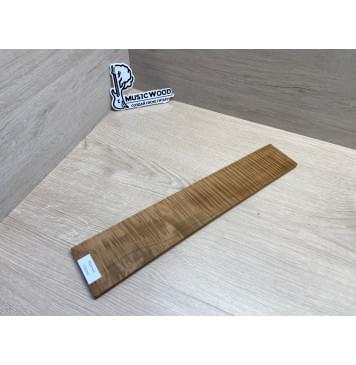 Клён Волнистый Печёный 180 гр заготовка накладки для электрогитары Радиал А Волна ААА 8х75-63х388 мм-5