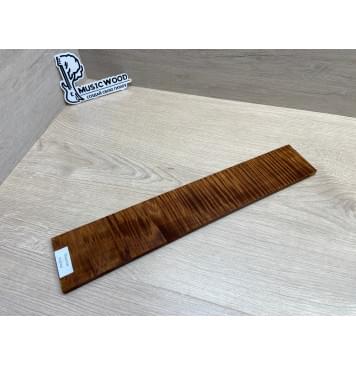 Клён Волнистый Печёный 180 гр заготовка накладки для электрогитары Радиал А Волна ААА 8х75-63х388 мм-14