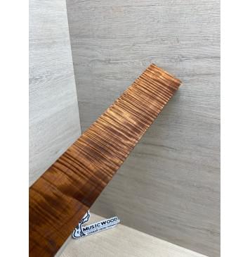 Клён Волнистый Печёный 180 гр заготовка накладки для электрогитары Радиал А Волна ААА 8х75-63х388 мм-11