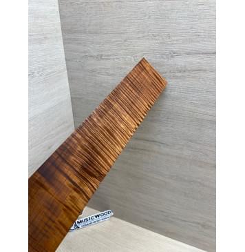 Клён Волнистый Печёный 180 гр заготовка накладки для электрогитары Радиал А Волна ААА 8х75-63х388 мм-13