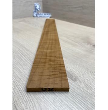 Клён Волнистый Печёный 180 гр заготовка накладки для электрогитары Радиал АА Волна ААА 9.2х68-58х535 мм-2
