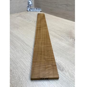 Клён Волнистый Печёный 180 гр заготовка накладки для электрогитары Радиал АА Волна ААА 9.2х68-58х535 мм-5