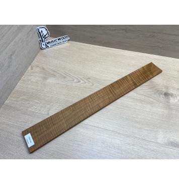 Клён Волнистый Печёный 180 гр заготовка накладки для электрогитары Радиал АА Волна ААА 9.2х68-58х535 мм-9