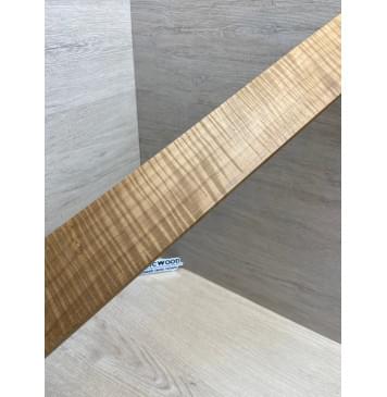 Клён Волнистый Печёный 180 гр заготовка накладки для электрогитары Радиал АА Волна ААА 9.2х68-58х535 мм-6