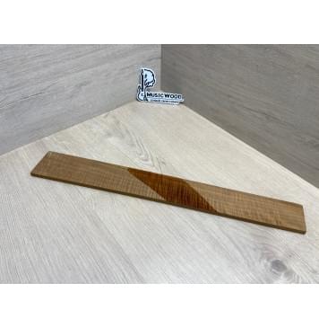 Клён Волнистый Печёный 180 гр заготовка накладки для электрогитары Радиал АА Волна ААА 9.2х68-58х535 мм-13