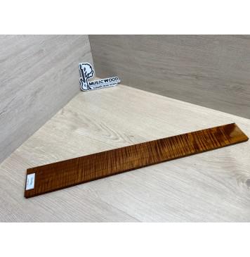 Клён Волнистый Печёный 180 гр заготовка накладки для электрогитары Радиал АА Волна ААА 9.2х68-58х535 мм-15