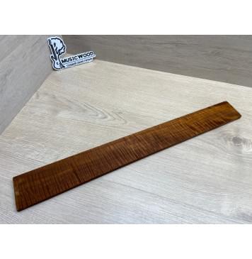 Клён Волнистый Печёный 180 гр заготовка накладки для электрогитары Радиал АА Волна ААА 9.2х68-58х535 мм-16