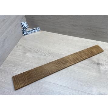 Клён Волнистый Печёный 180 гр заготовка накладки для электрогитары Радиал А Волна ААА 9.5х70-60х560 мм-2