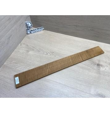 Клён Волнистый Печёный 180 гр заготовка накладки для электрогитары Радиал А Волна ААА 9.5х70-60х560 мм-8