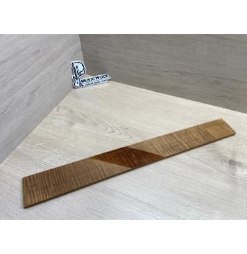 Клён Волнистый Печёный 180 гр заготовка накладки для электрогитары Радиал А Волна ААА 9.5х70-60х560 мм-15