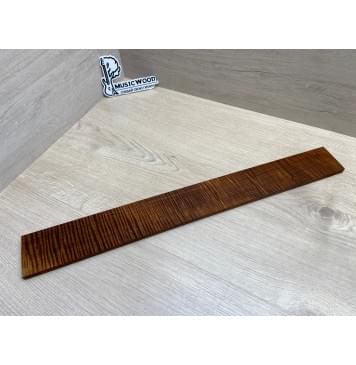 Клён Волнистый Печёный 180 гр заготовка накладки для электрогитары Радиал А Волна ААА 9.5х70-60х560 мм-19