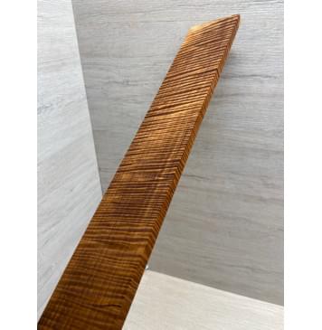 Клён Волнистый Печёный 180 гр заготовка накладки для электрогитары Радиал А Волна ААА 9.5х70-60х560 мм-14