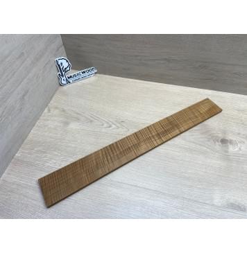 Клён Волнистый Печёный 180 гр заготовка накладки для электрогитары Радиал АА Волна ААА 8.5х72-60х545 мм-2