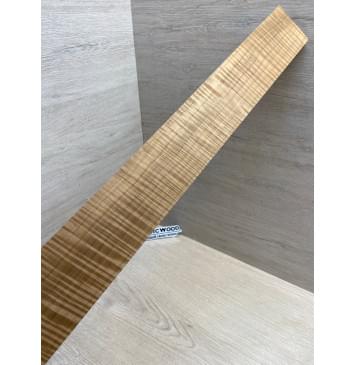 Клён Волнистый Печёный 180 гр заготовка накладки для электрогитары Радиал АА Волна ААА 8.5х72-60х545 мм-5