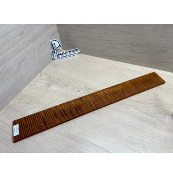 Клён Волнистый Печёный 180 гр заготовка накладки для электрогитары Радиал АА Волна ААА 8.5х72-60х545 мм-14