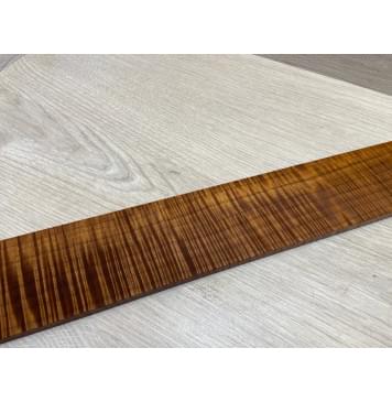 Клён Волнистый Печёный 180 гр заготовка накладки для электрогитары Радиал АА Волна ААА 8.5х72-60х545 мм-12